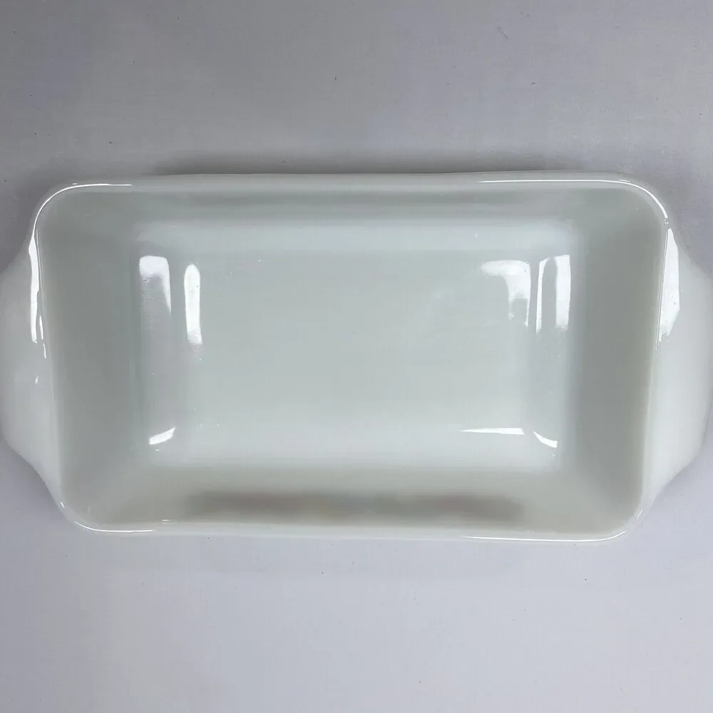 VTG Anchor Hocking Fire King Vegetable Fruit Pattern 1‎ qt. Loaf/Casserole Dish - Picture 4 of 9